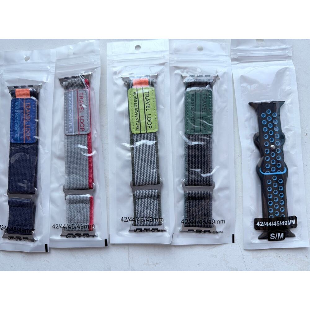 Watch Bands for Apple Watches Pack of 5 Replacement Bands Size 42-44-45-49